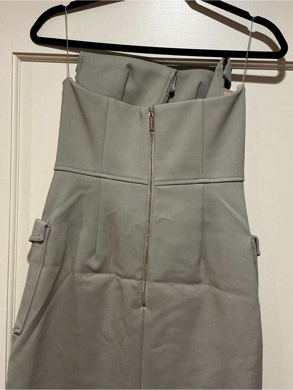 🔥CLEARANCE🔥 NWOT Dion Lee Strapless Cargo Pocket Midi Dress in Green, Size US 6 - Picture 7 of 8
